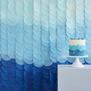 Ombre Backdrop DIY Blå
