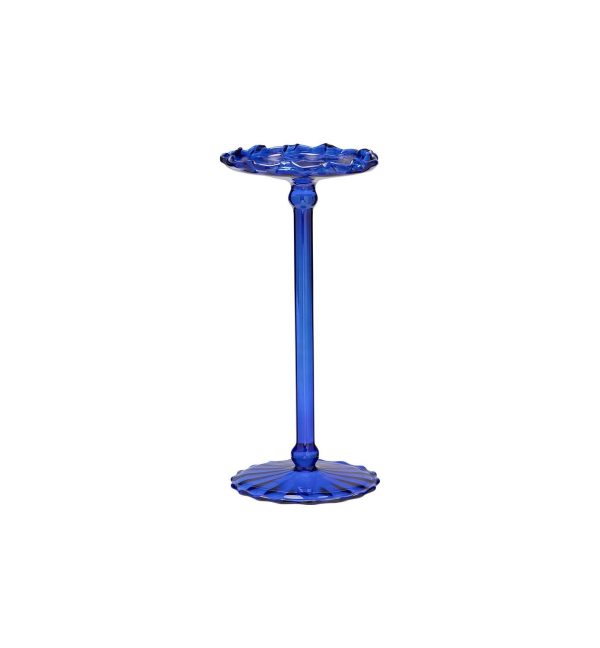 Parasol Blunt lysestage, stor - blå