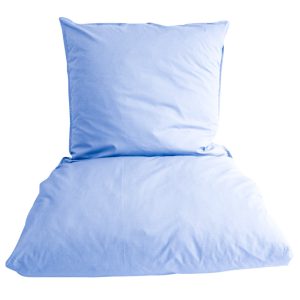 Percale sengetøj - lys blå