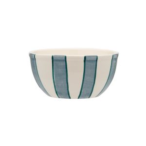 Powder Striped yoghurt skål, blå - Ø14,5 cm.