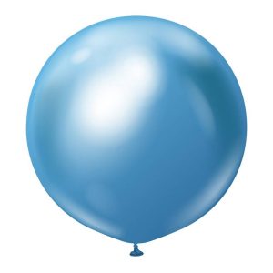 Premium Kæmpe Latexballoner Chrome Blå