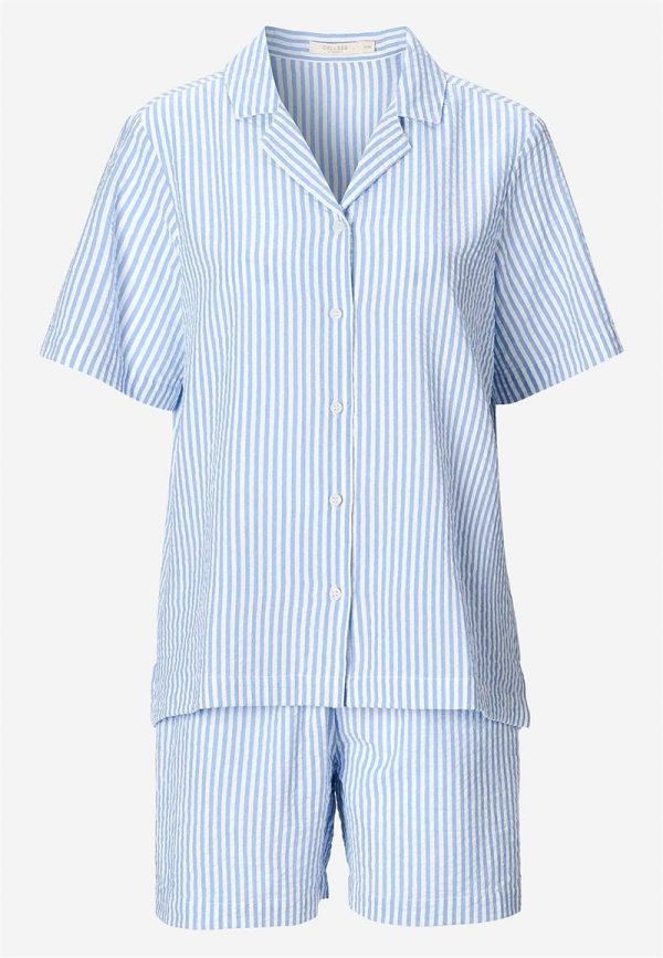 Pyjamas i seersucker kort