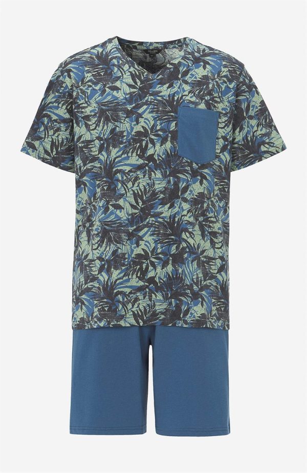 Pyjamassæt med t-shirt og shorts Ola