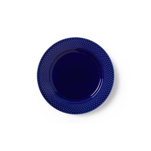 Rhombe Color frokosttallerken, mørk blå - Ø23 cm