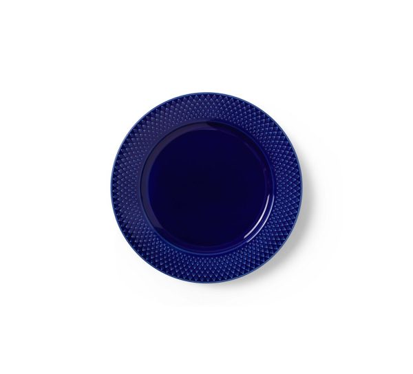 Rhombe Color frokosttallerken, mørk blå - Ø23 cm