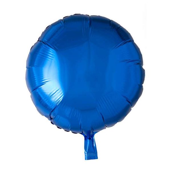 Rund Folieballon Blå