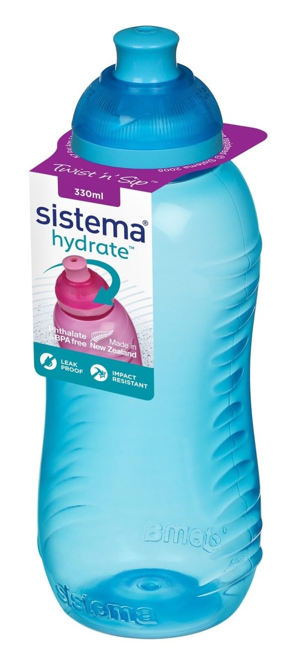 Sistema Drikkedunk 330 ml Twist and Sip Blå