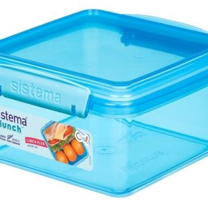 Sistema Lunch plus 1,2 liter blå/blå