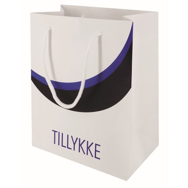 Student Gavepose Hvid/Blå