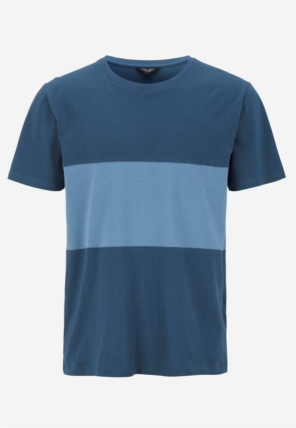 T-shirt med en bred stribe
