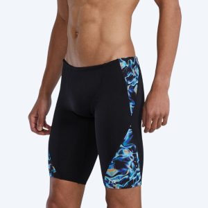 TYR lange badebukser til mænd - Durafast Energia Blade Splice - Sort/blå