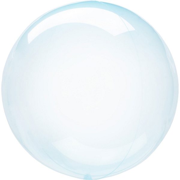 Transparent Rund Ballon Blå