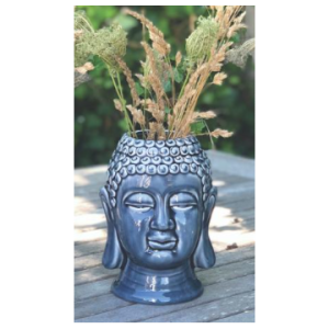 Urtepotte Buddha Blå - Buddha statuer generelt - GodKarmaShop