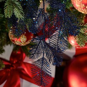 Avery kvist juledekoration blå