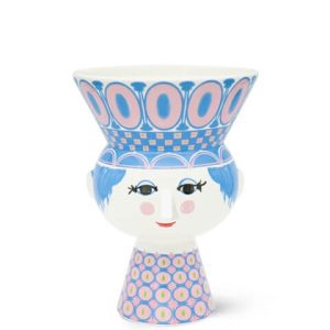 Bjørn Wiinblad Carmen Vase H20 cm blå