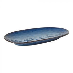 Da'Core oval Serveringsfad 22x36 cm Blå