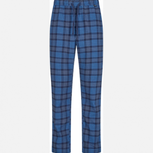 JBS pyjamasbukser i flannel i blå ternet nuancer til herre