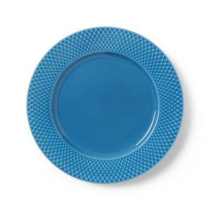 Lyngby Porcelæn Rhombe Colour middagstallerken Ø27 cm blå