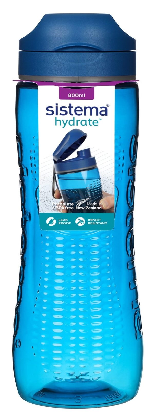 Sistema Drikkeflaske Tritan Active 800 ml mørke blå