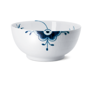 Royal Copenhagen Blå Mega Riflet skål - 310 cl