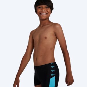 Speedo aquashorts til drenge - Boom Logo Splice - Sort/blå