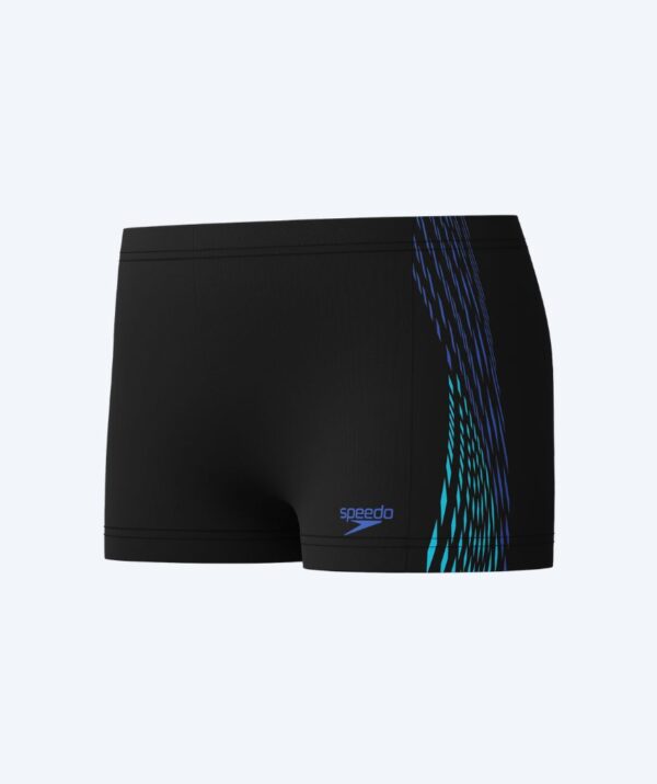 Speedo aquashorts til drenge - Plastisol Placement - Sort/blå