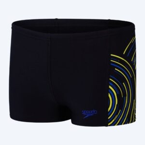 Speedo aquashorts til drenge - Plastisol Placement - Sort/blå/gul