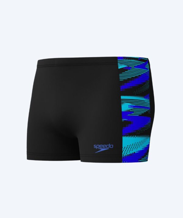 Speedo aquashorts til mænd - Hyperboom Panel - Sort/blå