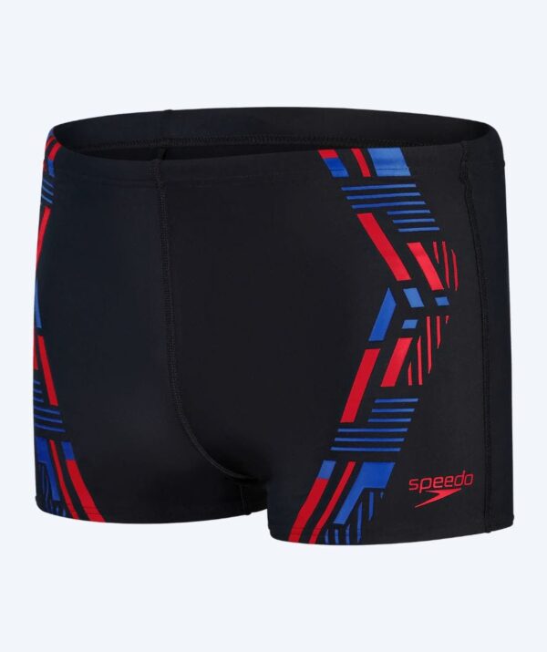 Speedo aquashorts til mænd - Tech Print - Sort/blå