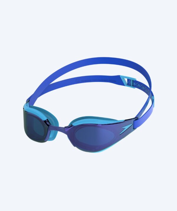 Speedo konkurrence svømmebriller til børn (6-14) - Fastskin Hyper Elite Mirror - Blå