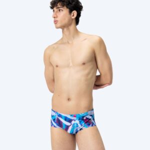 Speedo trunks til mænd - Club Training Allover - Blå/hvid