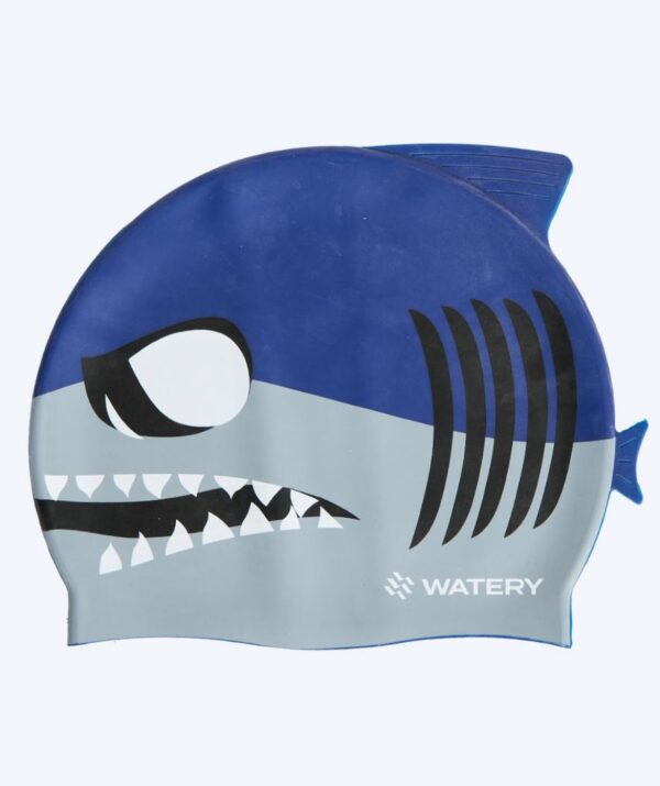 Watery badehætte til børn - Dashers - Shark (Blå/grå) - Svømmehætter