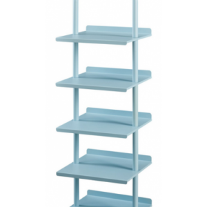 Børne skoreol i metal H96 x B30 x D27 cm - Blå