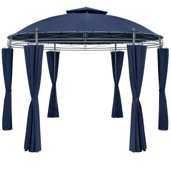 Pavillon Toscana Blå Ø3,5m UV-beskyttelse 50+
