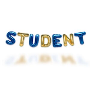 Student Ballonguirlande Blå/Guld