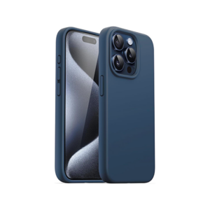 iPhone 15 Pro Max - Deluxe™ Soft Touch Silikone Cover - Blå