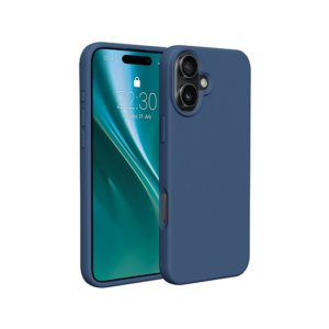 iPhone 16 - Deluxe™ Soft Touch Silikone Cover - Blå