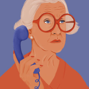 Call Girl Blå Orange af Maladroit
