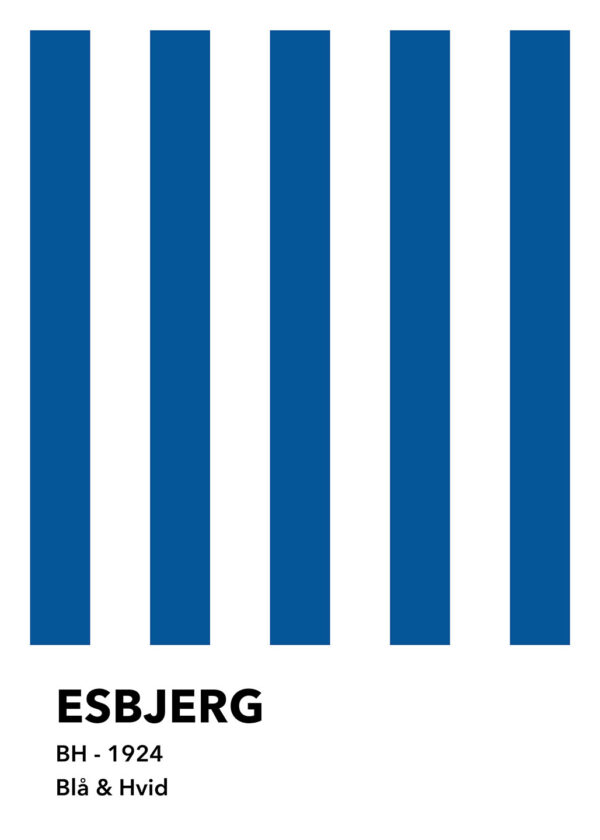 Esbjerg - Blå & Hvid af Olé Olé
