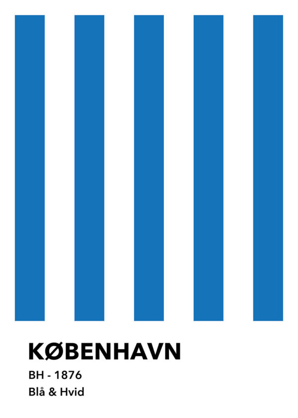 København - Blå og hvid af Olé Olé