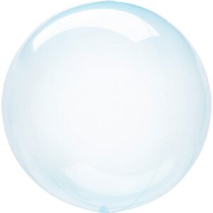 Transparent Rund Ballon Blå