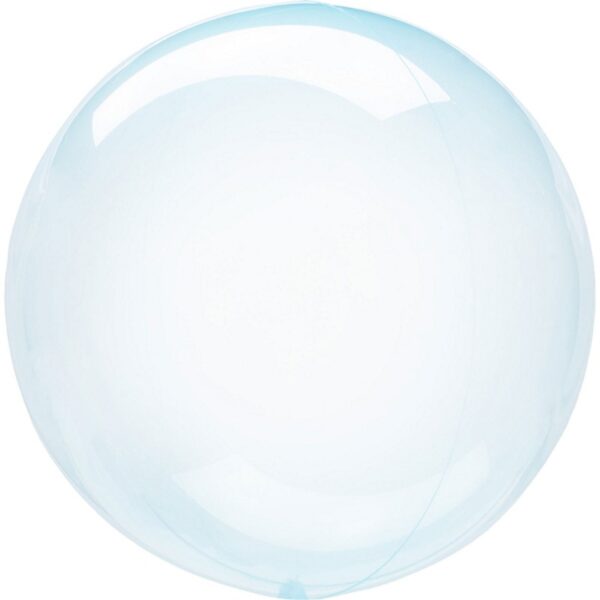 Transparent Rund Ballon Blå
