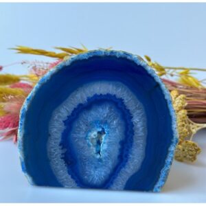 Agat blå - lysestage - Agat - GodKarmaShop