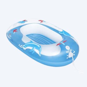 Bestway bademadras til baby - Floatin' Friends - Blå