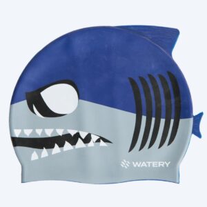 Watery badehætte til børn - Dashers - Shark (Blå/grå) - Svømmehætter