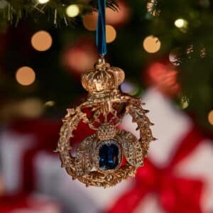 Beatrice bi juletræspynt guld