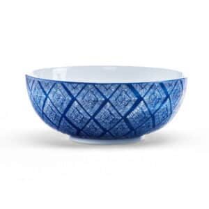 Capri Azzurra Taglio salatskål blå/hvid