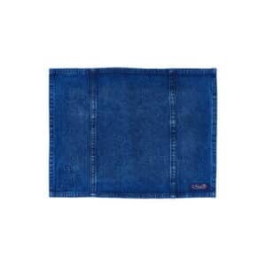 Denim dækkeserviet blå