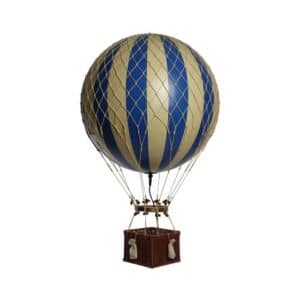 Jules Verne luftballon LED blå