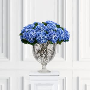 Kunstig Hortensia stilk lyseblå
